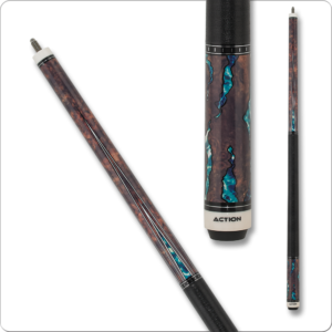 Action – Fractal – Walnut w/ Aqua | Golden Break Billiards