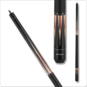 Action – Exotic – Black w/ Maple & Cherry Points | Golden Break Billiards