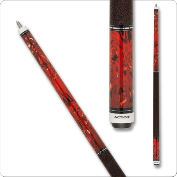 Action - Fractal - Burl Red w/ Black