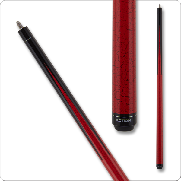 Action – Heavy Break Cue – Black & Red – 25oz | Golden Break Billiards