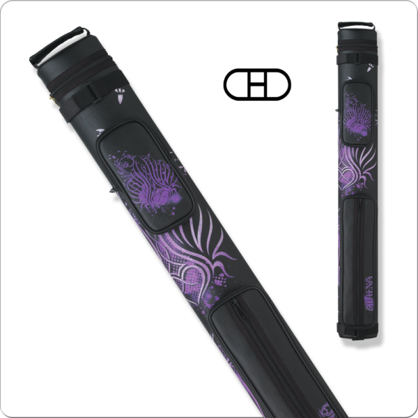 Athena – 2×2 – Purple Tribal Heart – Hard Case | Golden Break Billiards