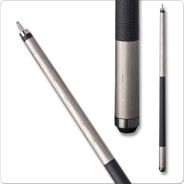 Bull Carbon – Silver & Black – Leather Wrap | Golden Break Billiards
