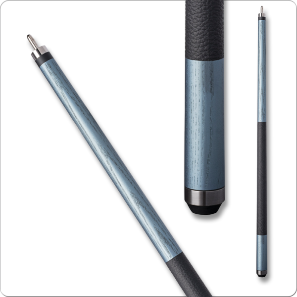 Bull Carbon – Ice Blue & Black – Leather Wrap | Golden Break Billiards