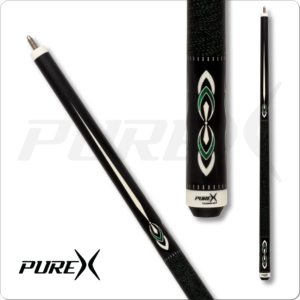 HXT106 Players Pure X - Matte Black w/ White and Malachite Design