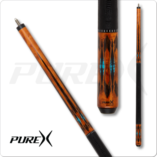 Players Pure X - Antique Birdseye/Black Palm w/Blue Recon - Leather Wrap