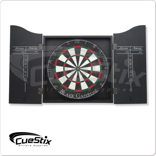 Black MDF Dart Board Cabinet | Golden Break Billiards