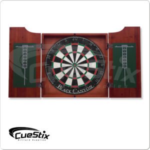 40-0600 Chocolate Dart Board Cabinet | Golden Break Billiards