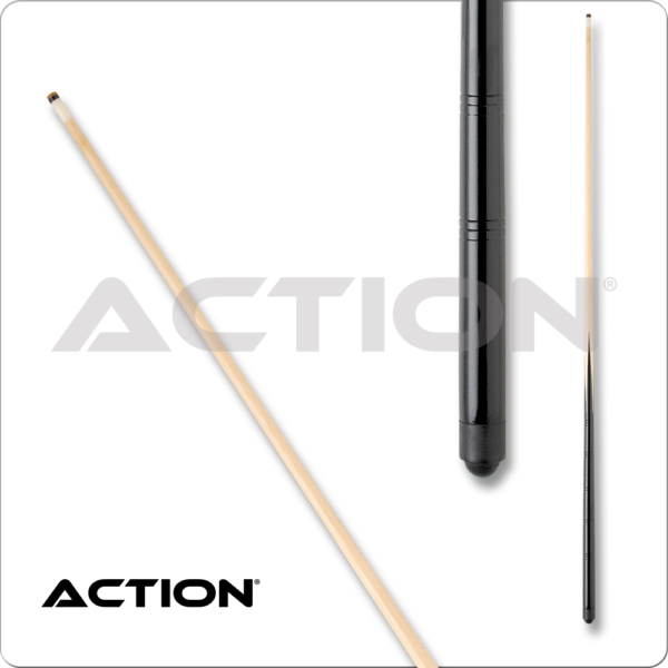 Action – 1-Piece – Black Paint w/ Screw-On Tip – 57in | Golden Break Billiards
