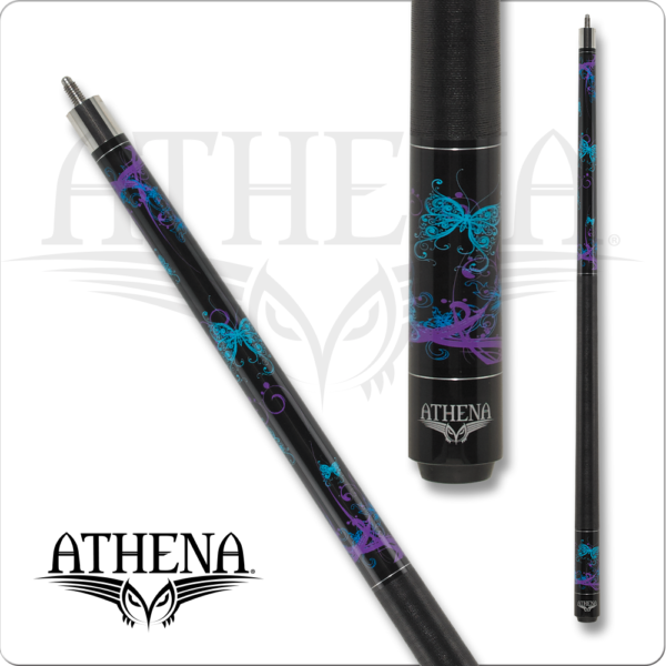 Athena – Teal & Purple Butterflies | Golden Break Billiards