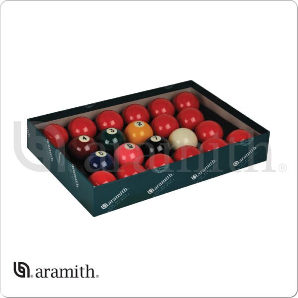 BBANS2.125 2 1/8 Aramith Numbered Snooker Set | Golden Break Billiards