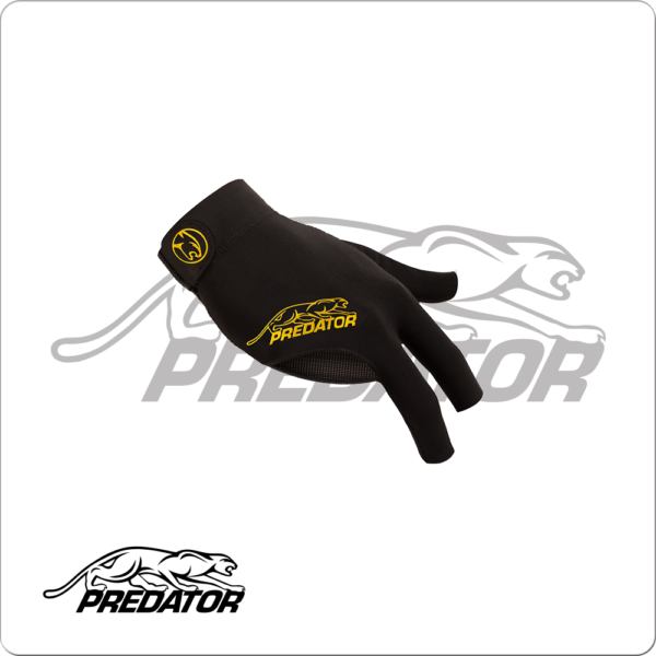 Predator Black & Yellow Glove – Bridge Hand Right | Golden Break Billiards