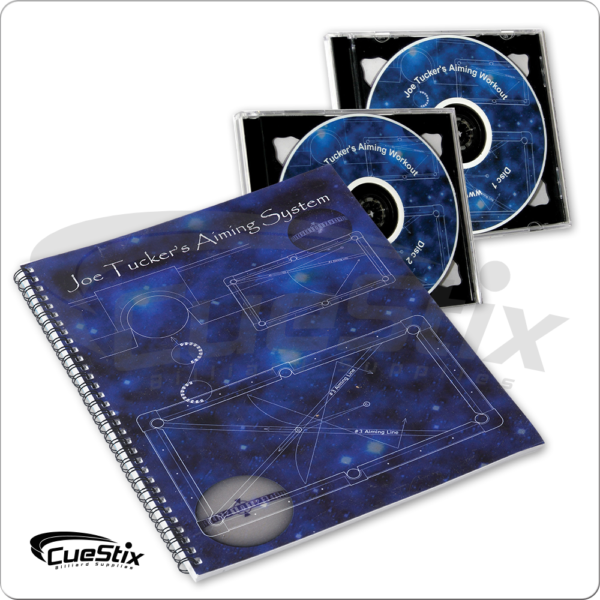 Joe Tuckers Aiming System Book & 2 DVDs | Golden Break Billiards