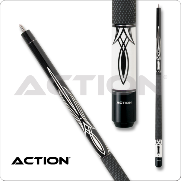 Action – Black & White – Black Top w/ White | Golden Break Billiards