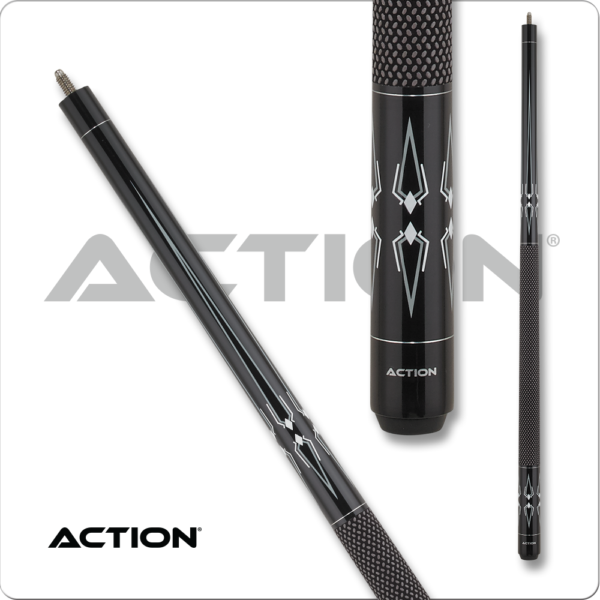 Action – Black & White – Grey Speers w/ White Diamonds | Golden Break Billiards