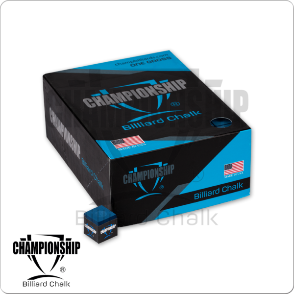 CHS144 Championship Silver Cup Chalk – 144ct Box | Golden Break Billiards