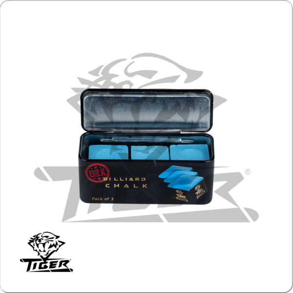 CHTIG Tiger Chalk – 3pc Box | Golden Break Billiards