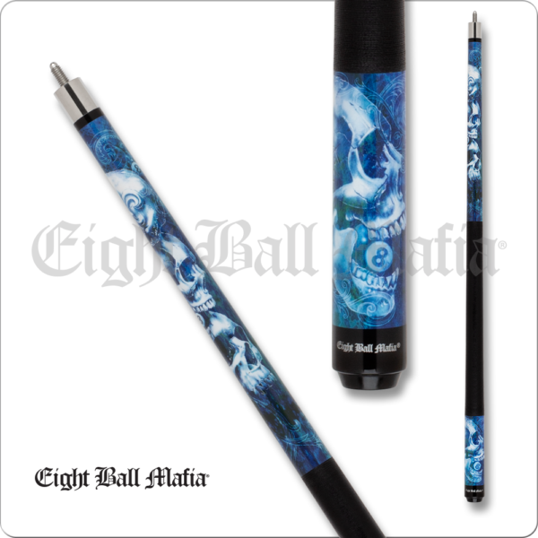 Eight Ball Mafia - Blue Stacked Skulls