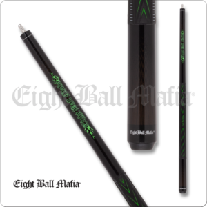 EBMBK03 Eight Ball Mafia – Black w/ Green – Break – 25oz | Golden Break Billiards