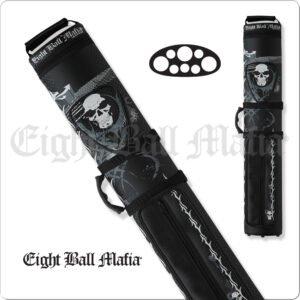 EBMC35A Eight Ball Mafia – 3×5 – Skull & Flames – Hard Case | Golden Break Billiards