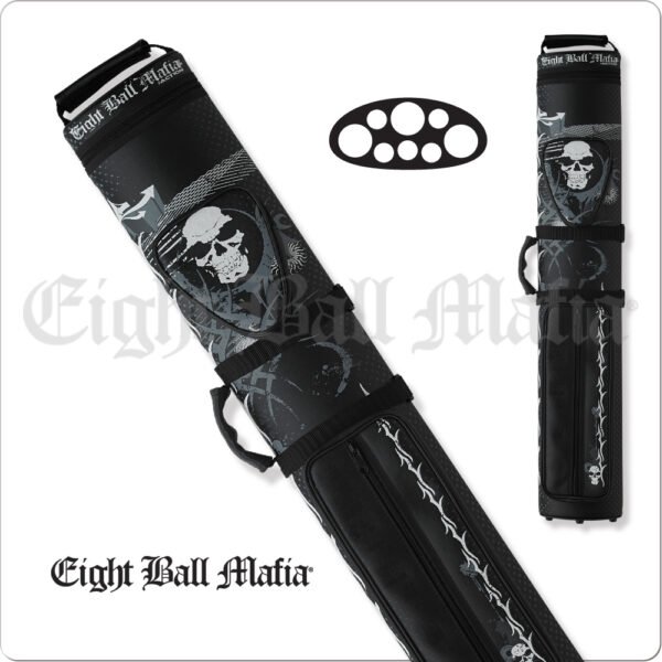 Eight Ball Mafia – 3×5 – Skull & Flames – Hard Case | Golden Break Billiards