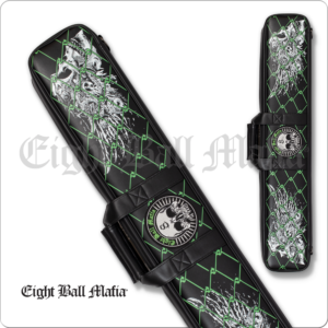 EBMSCE Eight Ball Mafia – 4×8 – Black & Lime Green Patch – Soft Case | Golden Break Billiards