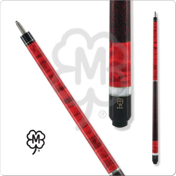 G208 McDermott – Red Stain w/ Pearl Rings | Golden Break Billiards