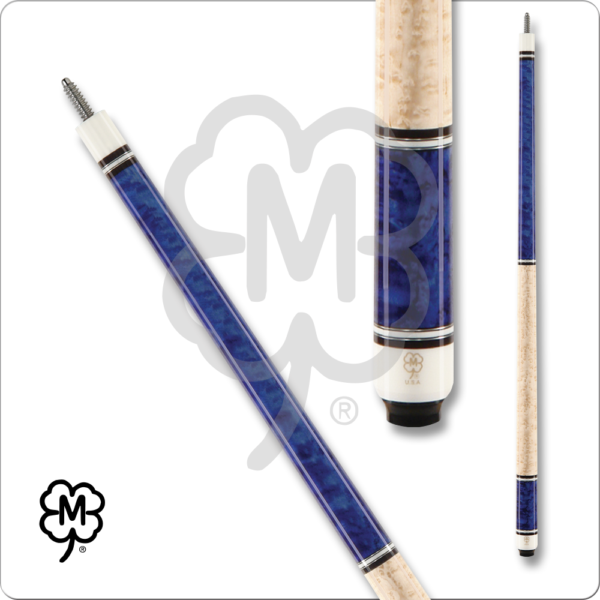 G230 McDermott – Blue Stain & Maple Handle | Golden Break Billiards