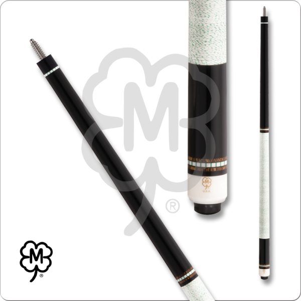 McDermott – Black w/ Bocote & White Square Rings | Golden Break Billiards