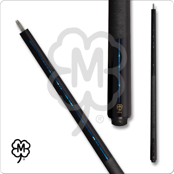 McDermott – Black w/ Blue Line | Golden Break Billiards