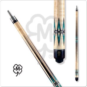 G605 McDermott – Blonde w/ Black & Turquoise Points | Golden Break Billiards