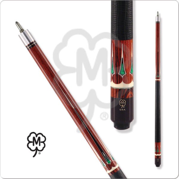 McDermott – Cocobolo w/ Green & Bone Inlays | Golden Break Billiards
