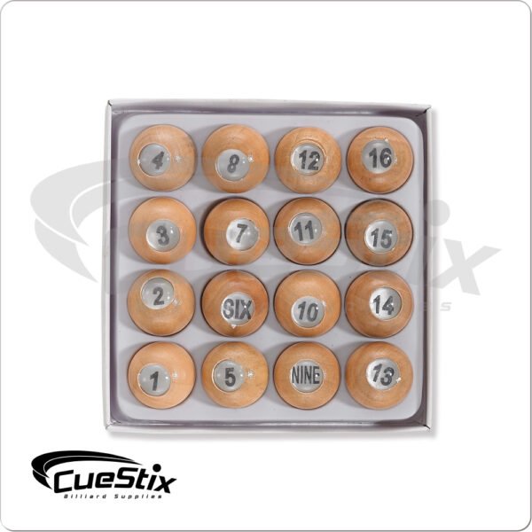 GAPWB Wooden Pill Set – White Box | Golden Break Billiards