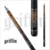 Griffin – Brown Stain w/ Black, White & Cherry Diamonds | Golden Break Billiards