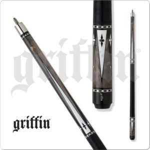 Griffin – Grey Stain w/ Black & White Diamonds | Golden Break Billiards