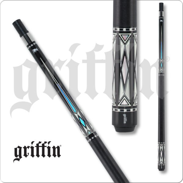 Griffin - Black w/ Reflective Diamonds