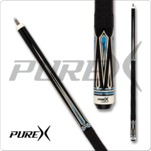 HXT62 Players – Pure X – Black Stain w/ Turquoise Graphics | Golden Break Billiards