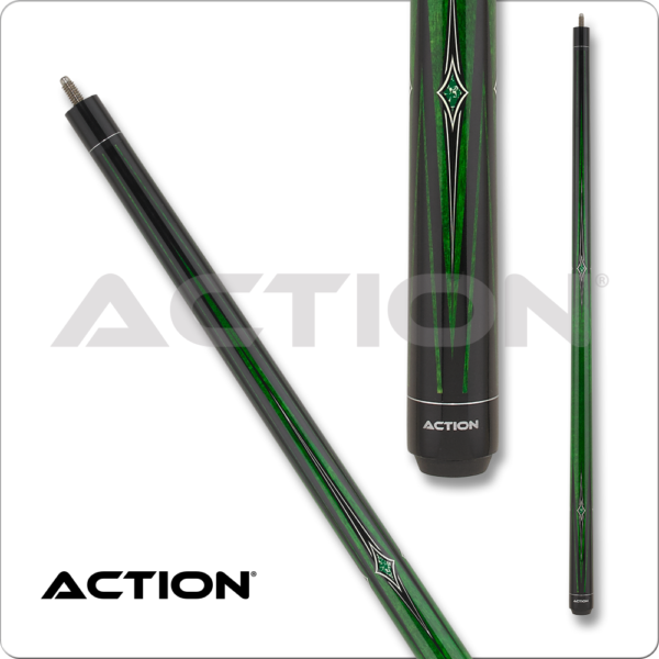 Action – Impact – Green Stain w/ Diamonds | Golden Break Billiards