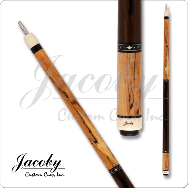 Jacoby – Spalted Maple w/ Dark Handle – No Wrap | Golden Break Billiards
