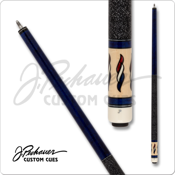 Pechauer – JP – Blue Stained w/ Twisted Inlays | Golden Break Billiards