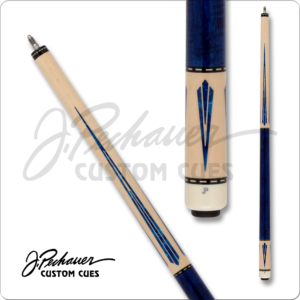 JP2507 Pechauer – JP – Maple w/ Blue Handle and Floating Points | Golden Break Billiards