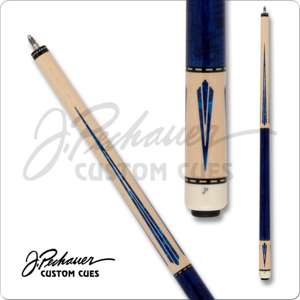Pechauer – JP – Maple w/ Blue Handle and Floating Points | Golden Break Billiards