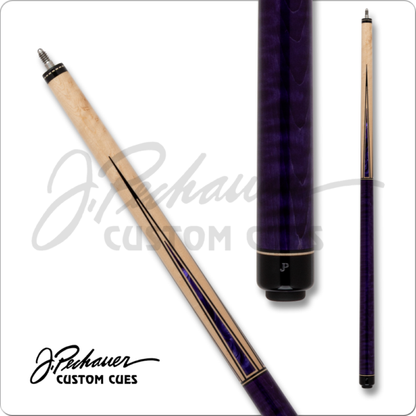 Pechauer – JP – Maple w/ Purple Points & Handle | Golden Break Billiards