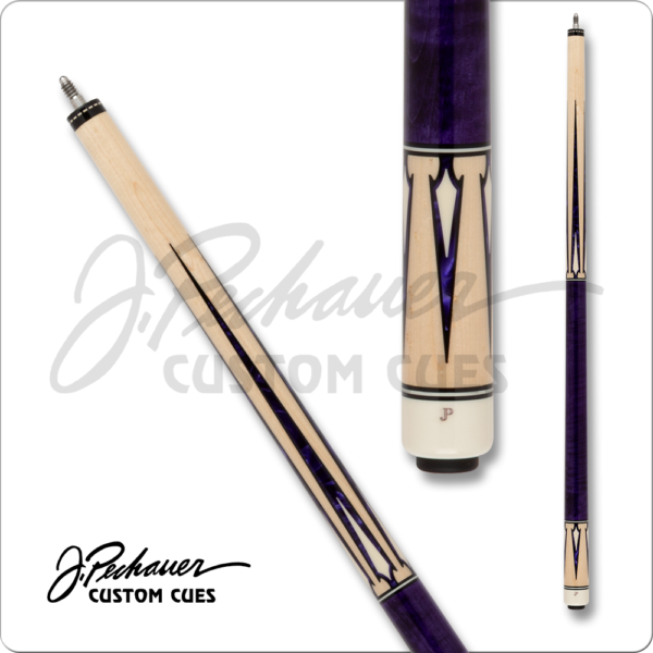 Pechauer – JP – Maple w/ Purple & White Points & Diamonds | Golden Break Billiards