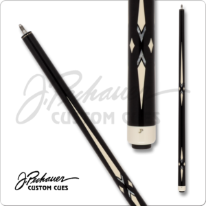 JP2519 Pechauer – JP – Ebony Stained w/ Sim Ivory & Pearl Inlays | Golden Break Billiards