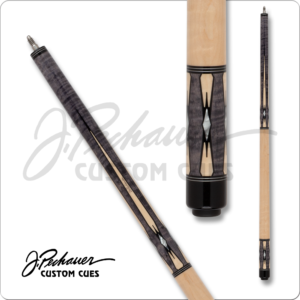 JP25R09 Pechauer – Pro – Grey Stained w/ Maple Points & Pearl Diamonds | Golden Break Billiards