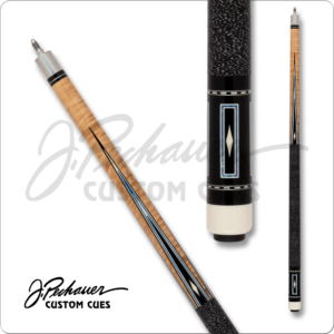 JP25R16 Pechauer – Pro – Natural Stain w/ Blue & Ebony Points & Frames | Golden Break Billiards