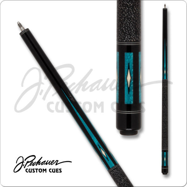Pechauer - Pro - Ebony w/ Aqua Points & Sim Ivory Diamonds