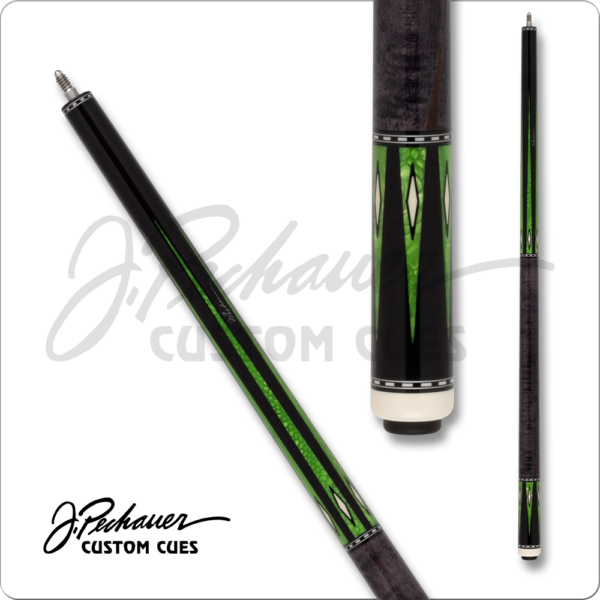 Pechauer - Pro - Ebony w/ Green Points & Sim Ivory Diamonds
