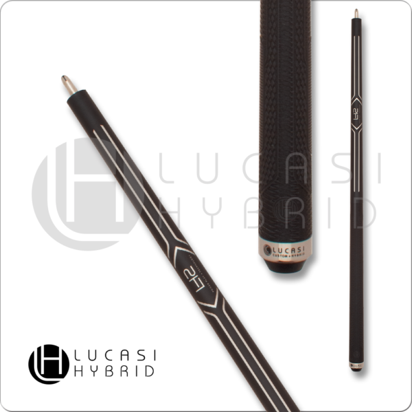 Lucasi - Hybrid - Matte Black w/ Silver Stripes - 11.75mm