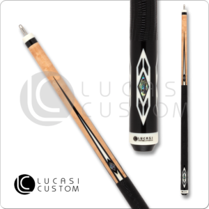 LZC24 Lucasi – Custom – Maple w/ Bone Points & Abolone Inlays | Golden Break Billiards